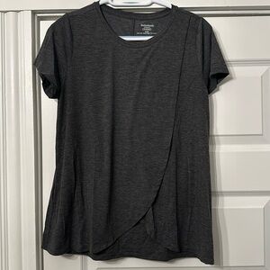 Motherhood Maternity Pull Over Open Front Nursing Tee